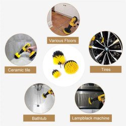 Escovas elétricas BALASHOV 3PCS - Limpeza profunda de superfícies